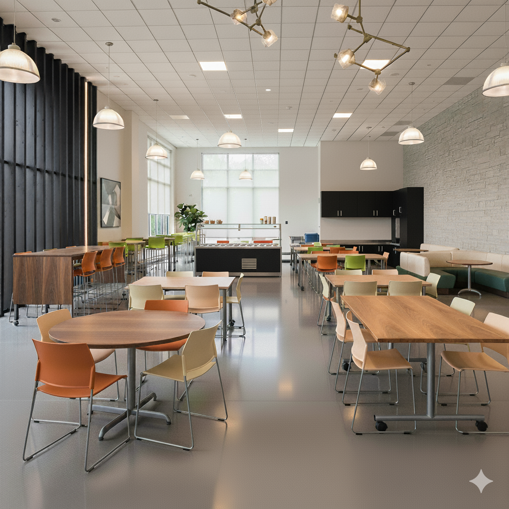 Institutional cafeteria furniture project